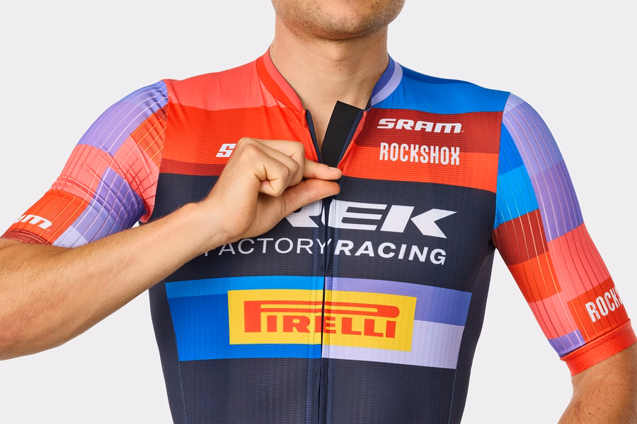 Santini Trek Factory Racing Men ' s Team Replica-Radtrikot - Trek Store